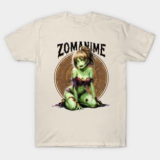 Zombie Anime girl, ZOMANIME cute monster kawaii anime tee T-Shirt